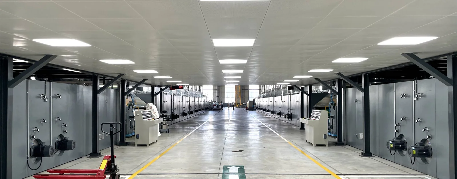 Modern suede production facility